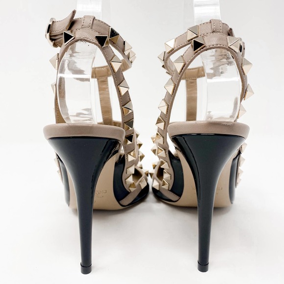 Valentino Garavani Black Rockstud 100 Pump Heels EU 37 US 7 - Picture 2 of 13